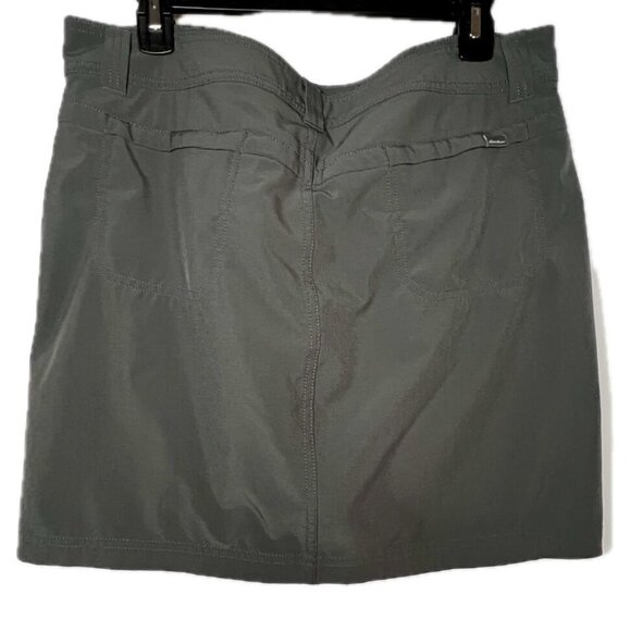 Eddie Bauer Women's Adventurer Skirt With Built-in Shorts In Gray Size 10 - Picture 3 of 8
